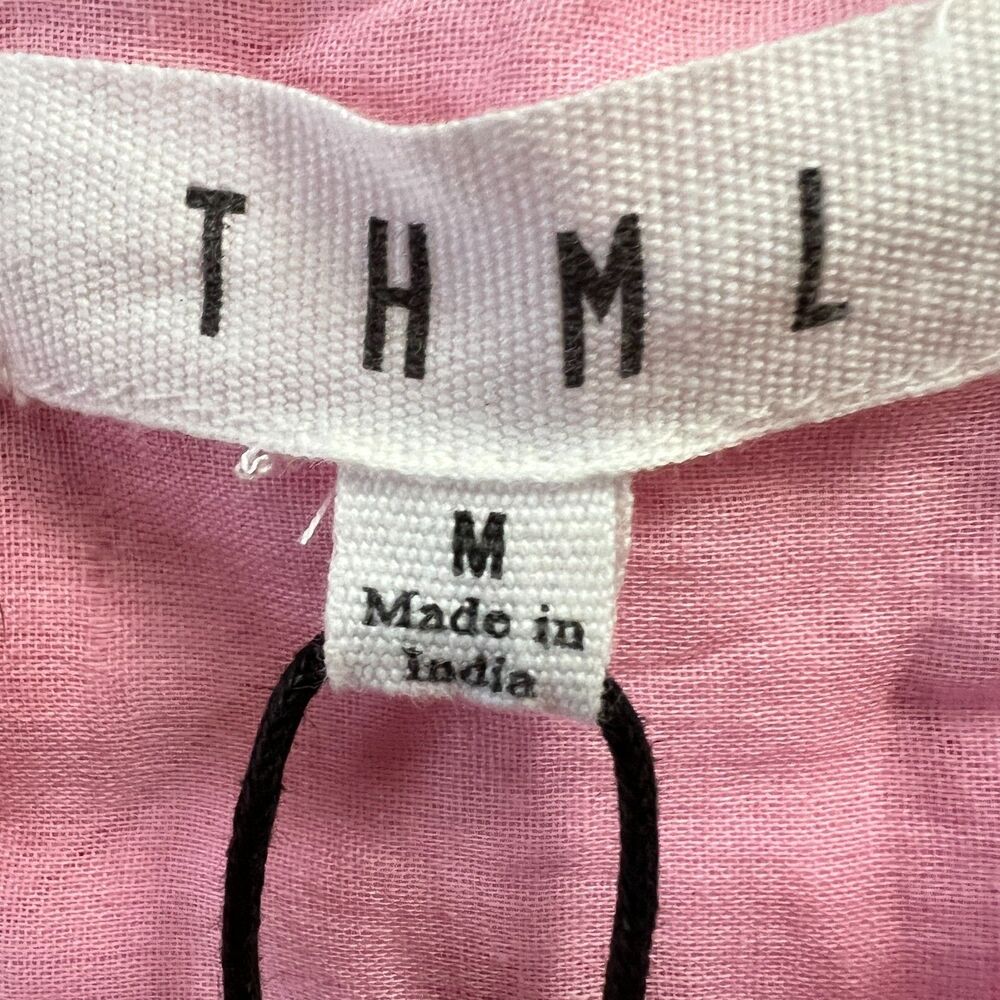 THML Top M Hearts Puff Sleeve Tassels Cotton NWT - Picture 6 of 8